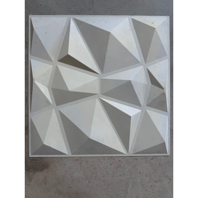 Sculptural Geometric 3d Wall Art Panels, Set of 12 For Sale - Image 11 of 18