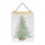 Contemporary Christmas Tree & Ice Skate Holiday Banner (Set of 2) For Sale - Image 3 of 3