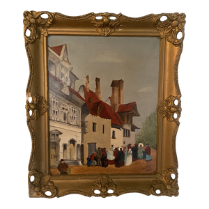19th Century Rue Des Fauborgs Oil Painting