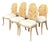 Vintage Sculptural Wood Dining Chairs - Set of Six For Sale