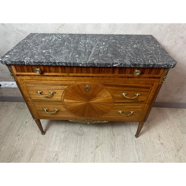 Vintage Louis XVI Style Commode, 1940s For Sale - Image 10 of 14