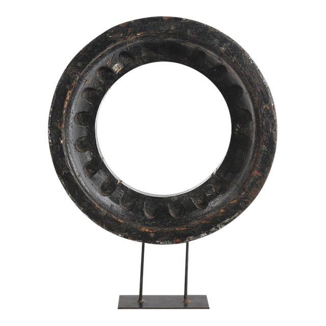 Industrial Iron Sculpture For Sale