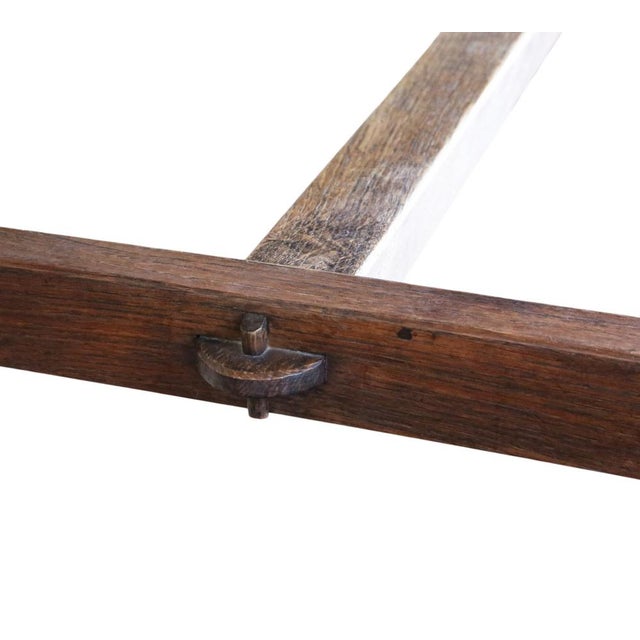 Large Antique Refectory Dining Table in Oak, 1900 For Sale - Image 6 of 11
