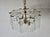1970s Sciolari Style Glass Rod Beveled Glass Panel Chandelier For Sale - Image 11 of 18