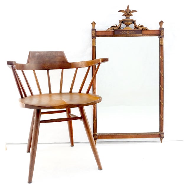 Berkey & Gay Fine Regency Ornaments & Paint Decorated Wall Mirror NICE For Sale - Image 4 of 11