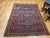 Late 19th Century Caucasian Soumak Rug, Handwoven Allover Geometric, Red & Blue, 5' x 7' For Sale - Image 4 of 17