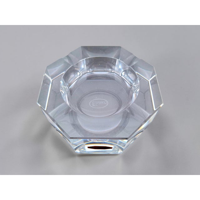 Mid-Century Modern Moser Ashtray in Clear Crystal, 1970s For Sale - Image 3 of 12