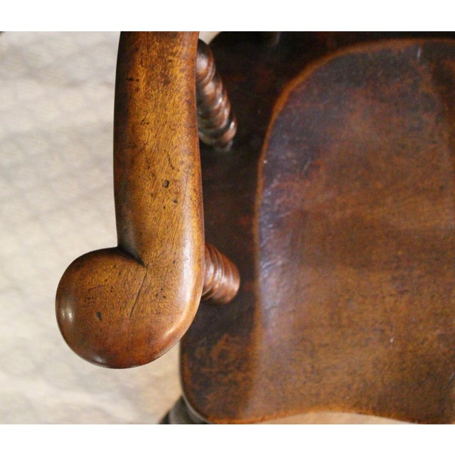 Circa 1830s-40s English High Back Tavern Windsor Arm Chair For Sale - Image 11 of 12