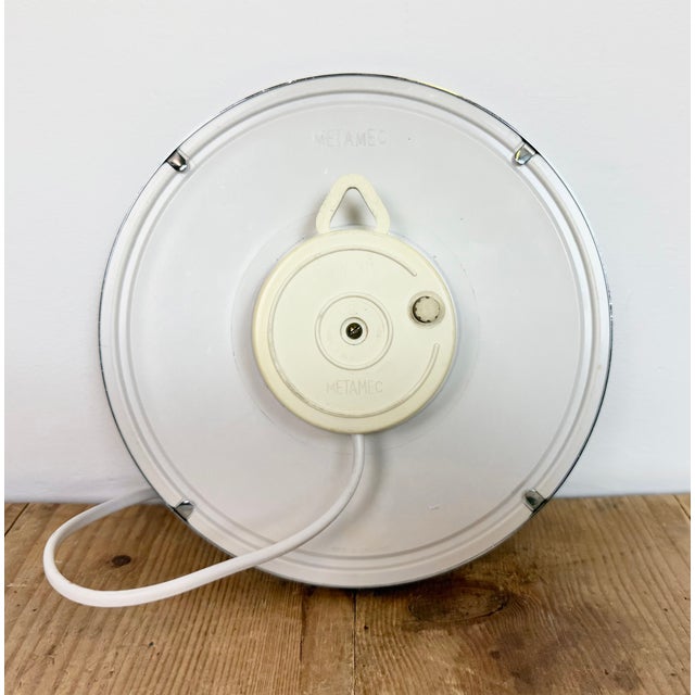 Vintage White Electric Wall Clock from Metamec, 1970s For Sale - Image 16 of 17