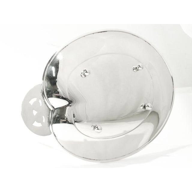Tiffany & Co. Art Deco Tab Handled Sterling Silver Oval Footed Bowl For Sale - Image 9 of 10