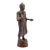 South Asian Cast Iron Buddha Figure Abhaya Mudra Pose 3 Ft For Sale
