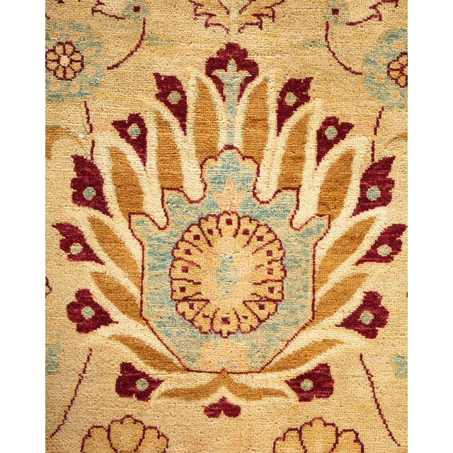 Traditional Mogul, One-of-a-Kind Hand-Knotted Area Rug in Green, 8' 1" x 9' 10" For Sale - Image 3 of 8