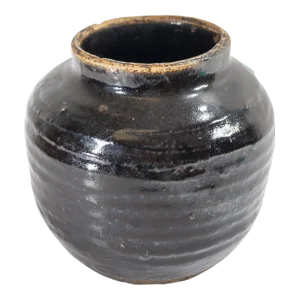 19th Century or Earlier Chinese Black Glazed Song Style Jug or Vase