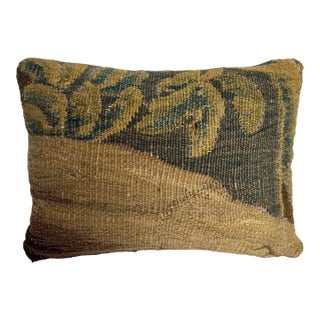 17th Century Flemish Tapestry Fragment Pillow For Sale