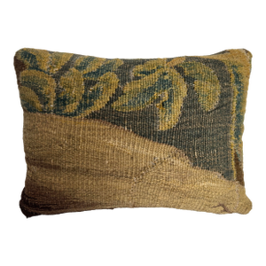 17th Century Flemish Tapestry Fragment Pillow