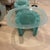 1980s Murano Style Stacked Glass Side Table. Removable glass top. Some discoloration where the glass are fused due to age....