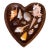 Mid-Century Modern Hand-Carved Heart Wooden Catchall Bowl With Curated Seashell Specimen Collection For Sale
