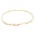 Byzantine A Vintage Solid 14k Yellow Gold Byzantine Link 7" Bracelet For Sale - Image 3 of 4