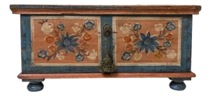 Antique Hand Painted Wedding Chest