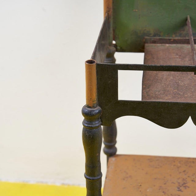 Metal Bedside Table, 1900s For Sale - Image 4 of 10