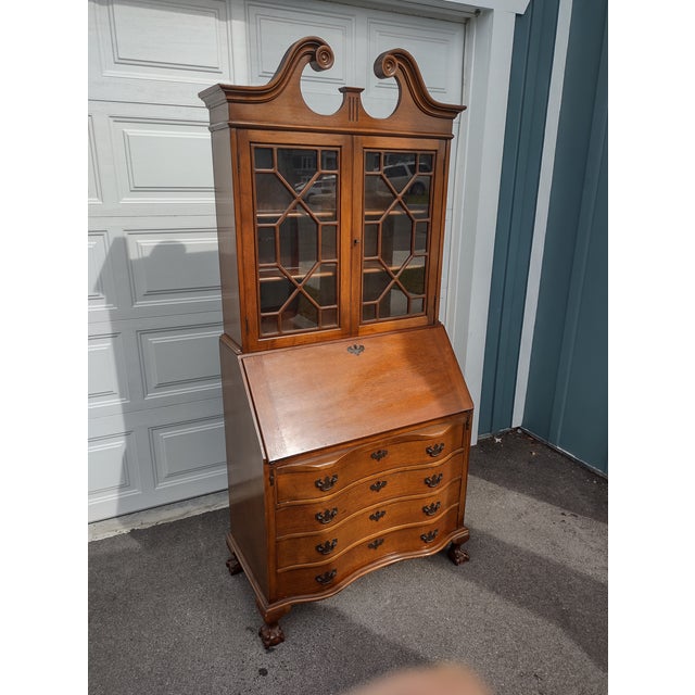 1940s Governor Winthrop Mahogany Secretary Desk Chairish