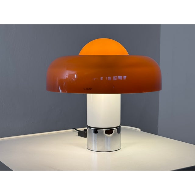 Brumberry Table Lamp by Luigi Massoni for Guzzini, 1970s For Sale - Image 9 of 11