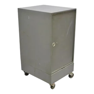 Vintage Addressograph Industrial Steel Metal 30 Drawer Garage Parts Cabinet