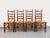Wood Vintage Brutalist Dining Chairs in Wood and Straw by Charles Dudouyt, 1960s, Set of 4 For Sale - Image 7 of 15