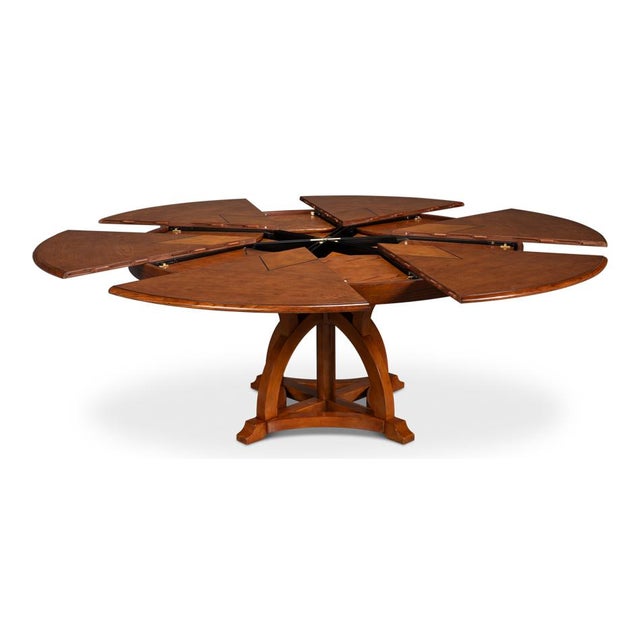 Round Walnut Dining Table - 70" For Sale In Raleigh - Image 6 of 11