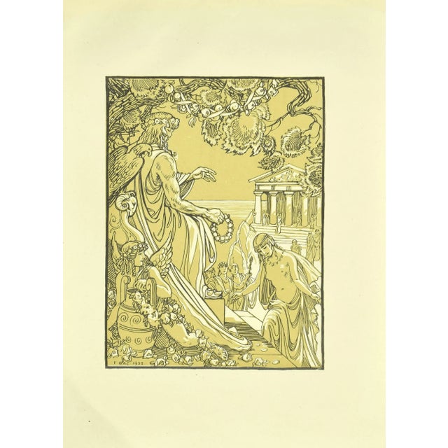 The Coronation is an original modern artwork realized by Ferdinand Bac (1859 - 1952) in the 1920s. Original Lithograph on...