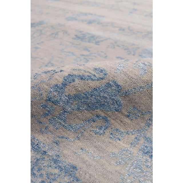 Pasargad Home Transitional Silver Area Rug, 6' 1'' X 9' 1'' For Sale - Image 4 of 6