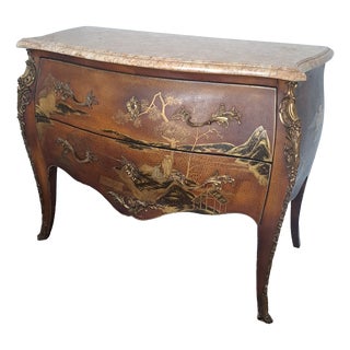 French Chinoiserie Commode by Walter Comelli, 1950 For Sale