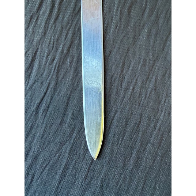 Mid 20th Century Sterling Silver Monogrammed Letter Opener For Sale In New York - Image 6 of 10