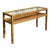 Vintage Coastal Woven Rattan Console Table For Sale