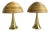 Polished Brass Table Lamps in Bamboo, 1980s, Set of 2 For Sale