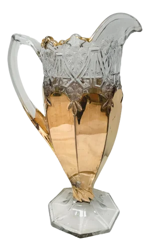 Antique Gilded Footed Pitcher