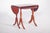 English mother tables. The larger table has an extendable top with semicircular side wings that can be folded or raised as...