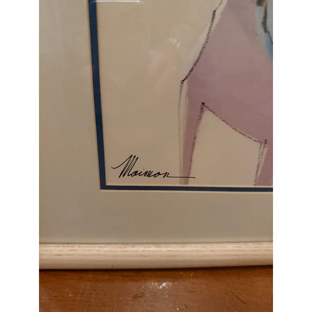 1970s 1970s Isaac Maimon “Women at the Cafe” Print For Sale - Image 5 of 6