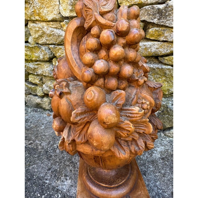 Carved French Lamp For Sale - Image 4 of 4