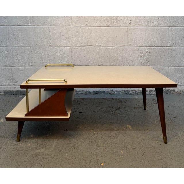 1950s Mid-Century Modern Atomic Tiered Table Set, 3 Pieces For Sale - Image 11 of 18