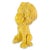 Mid-Century Modern Vintage Large Yellow Male Lion Chalkware Figurine 1970's Cute! For Sale - Image 3 of 13