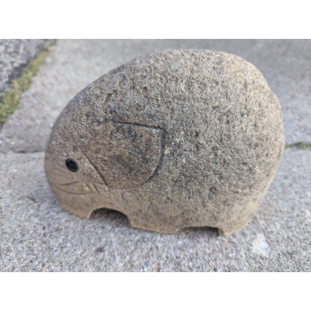 Mid Century Modern Granite Elephant For Sale - Image 4 of 6