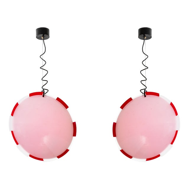 Hanging Lamps by Ico & Luisa Parisi for Terraneo, 1960, Set of 2 For Sale