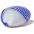 Vintage Murano Dino Martens 1950s Blue White Aventurine Swirl Italian Art Glass Flower Bud Vase For Sale In Orlando - Image 6 of 6