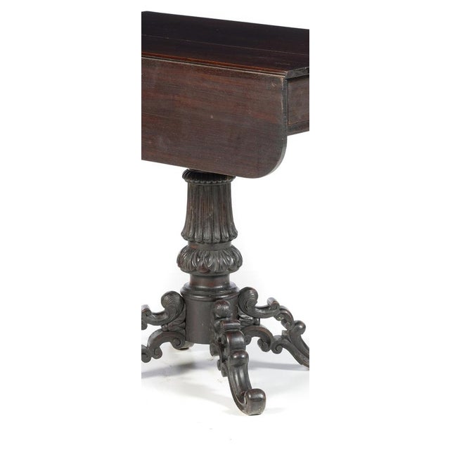 Wood Noble Wood Sofa Table, 19th Century For Sale - Image 7 of 8