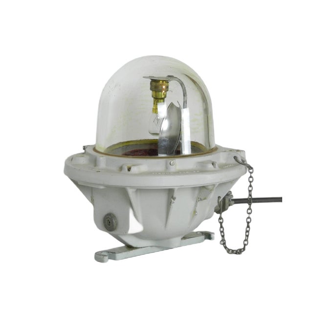 Large Industrial Spinning Bulk Head Light from ATX Legrand, 1960s For Sale