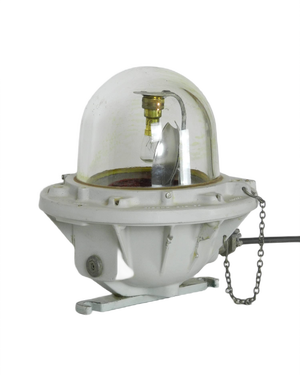 Large Industrial Spinning Bulk Head Light from ATX Legrand, 1960s