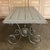 Slate Gray Mid-Century French Painted Oak and Wrought Iron Dining Table For Sale - Image 8 of 13