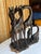 Vintage African Hand-Carved Ebony Wood Intertwined Giraffe Herd For Sale - Image 9 of 15