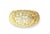 Mid-Century Modern Mid 20th Century 14k Yellow Gold Diamond Designer Tiered Dome Band Ring, Size 6.75 For Sale - Image 3 of 4